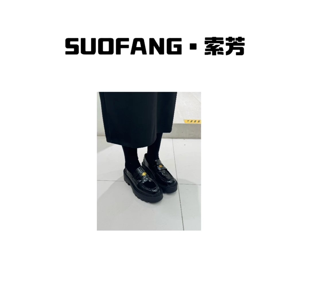 年款新品 英伦风厚底百搭乐福鞋