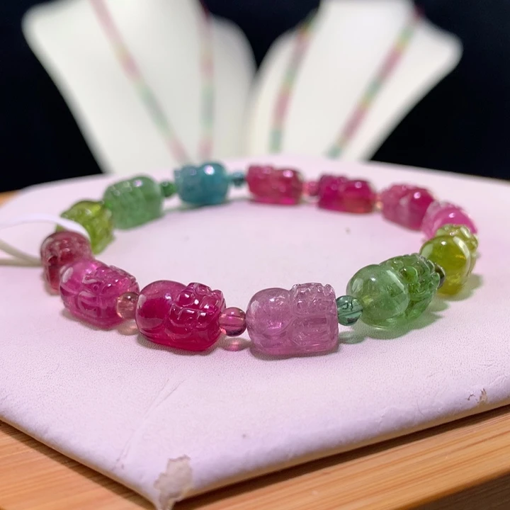 双色碧玺手链未镶嵌