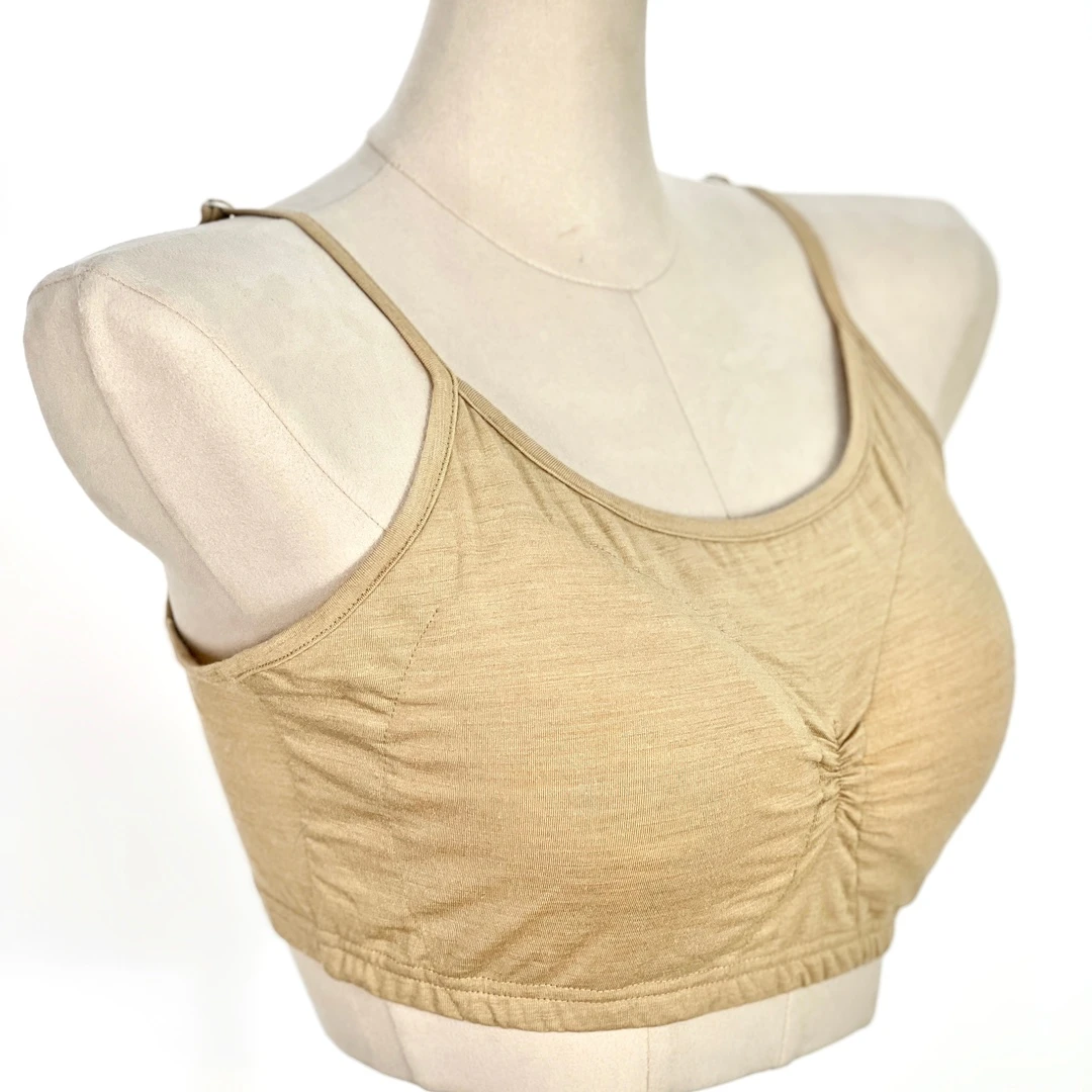 櫟丝御锦柞蚕丝女细带文胸舒适打底透气美背夏季不闷汗 9623C179