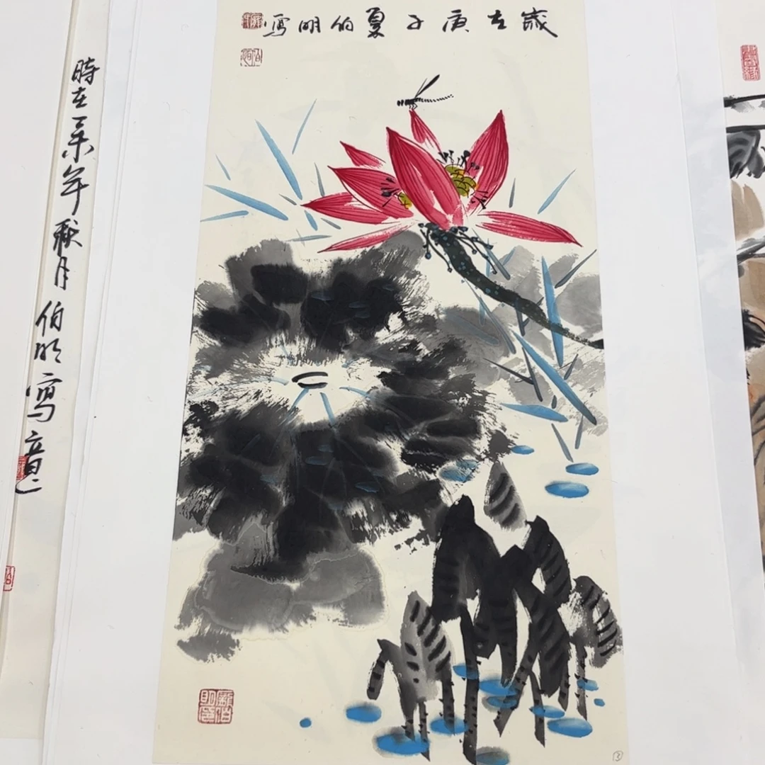 国画四尺四开花鸟s