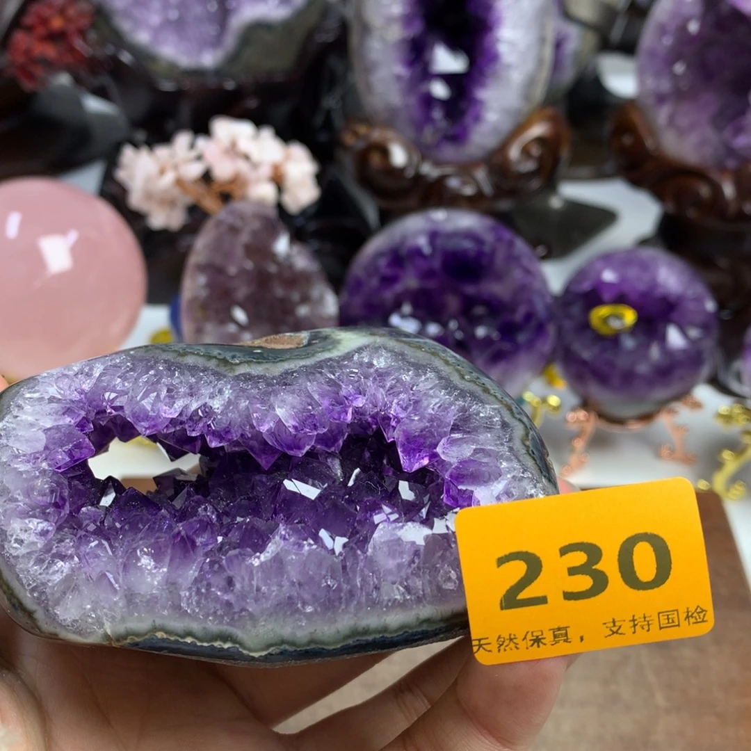 未镶嵌摆件紫晶紫晶