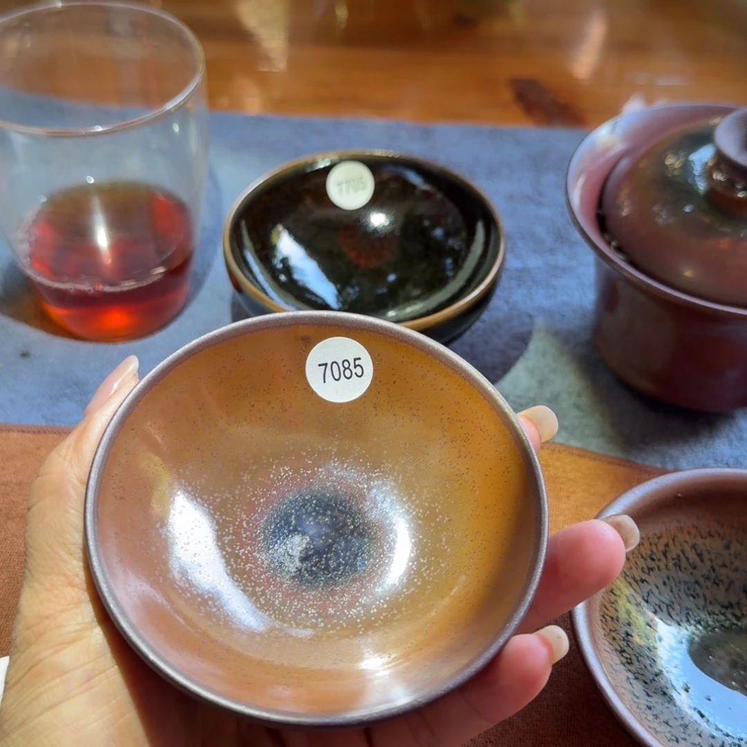 茶盏7085 秋罗龙窑柴烧手工茶盏