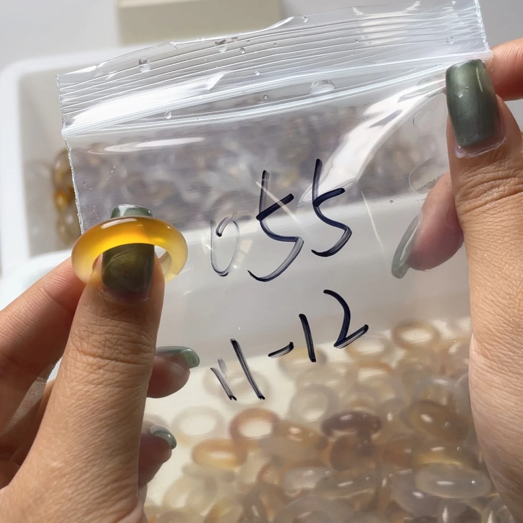 玛瑙/玉髓戒指合金055