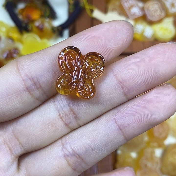 吊坠橄榄核蝴蝶73