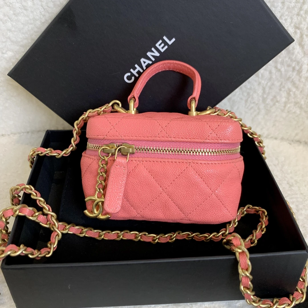 99新 Chanel/香奈儿 壹臻/ 粉色mini盒子 31开 61446803