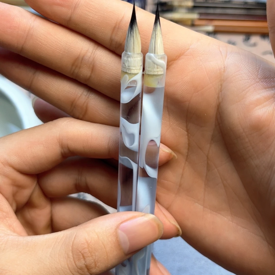 新款两支紫豪小楷