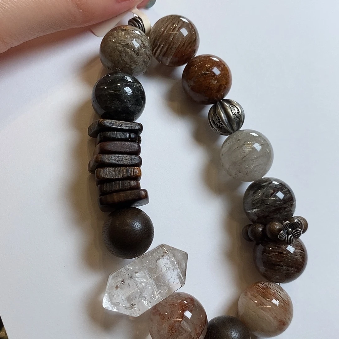 水晶合金手链千层幽灵