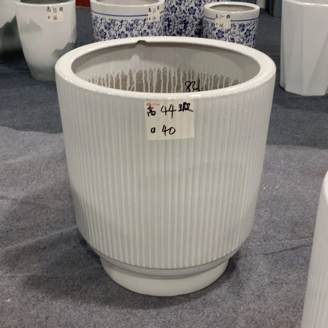 微瑕高温陶瓷花盆