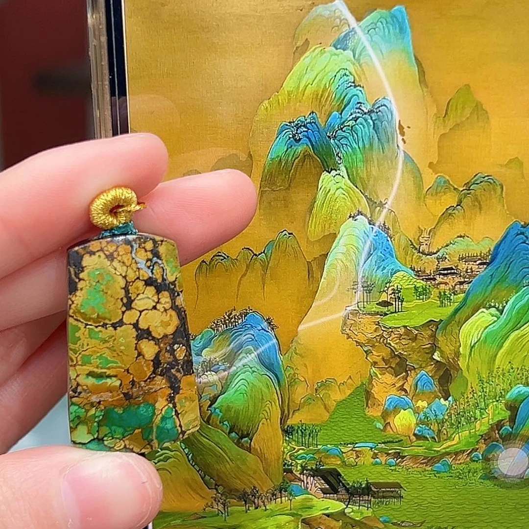 绿松石珠宝奇石未镶嵌