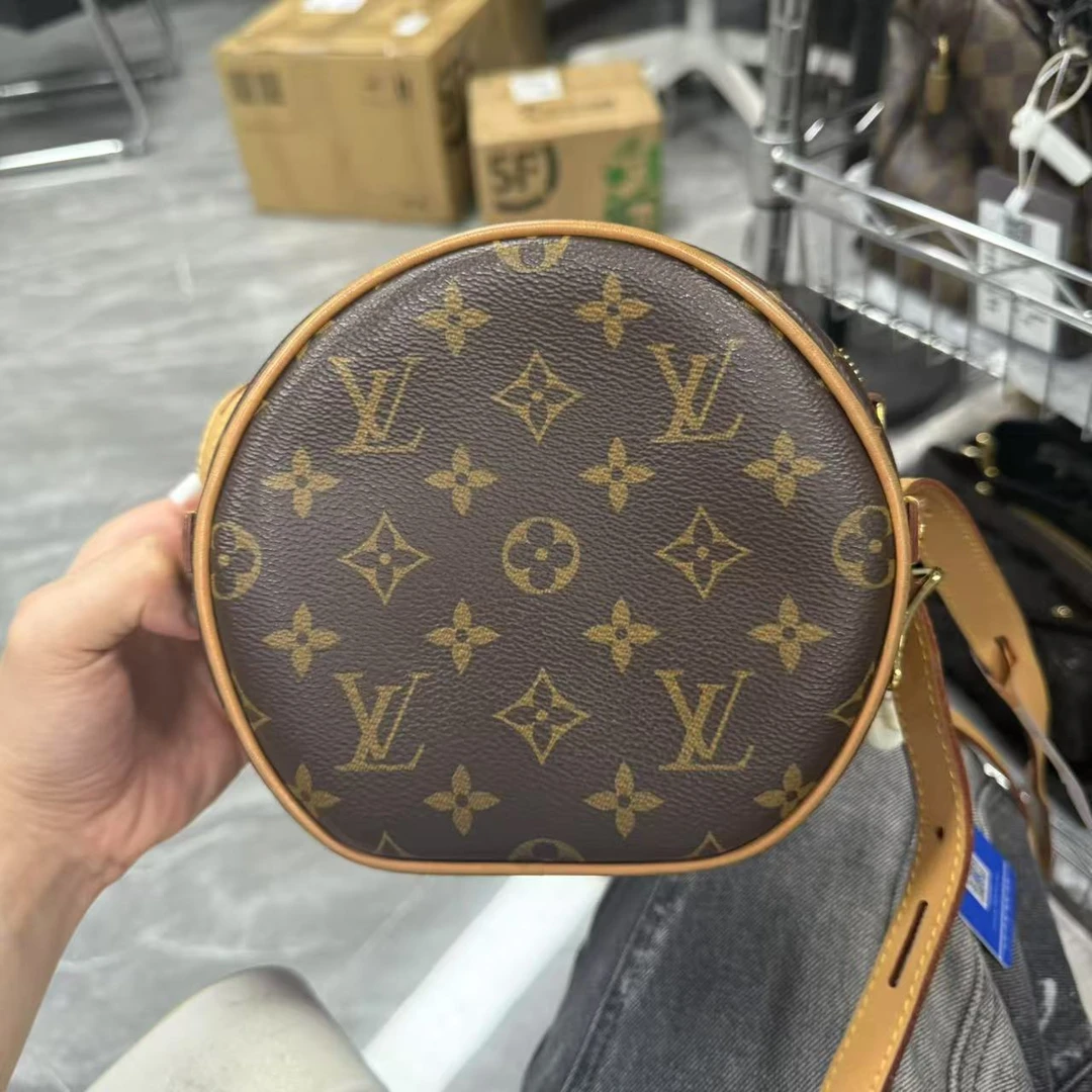 95新 LouisVuitton/路易威登 【安则专属】老花小圆饼包