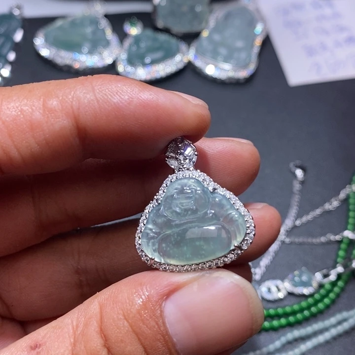 翡翠未镶嵌颈饰天然翡翠