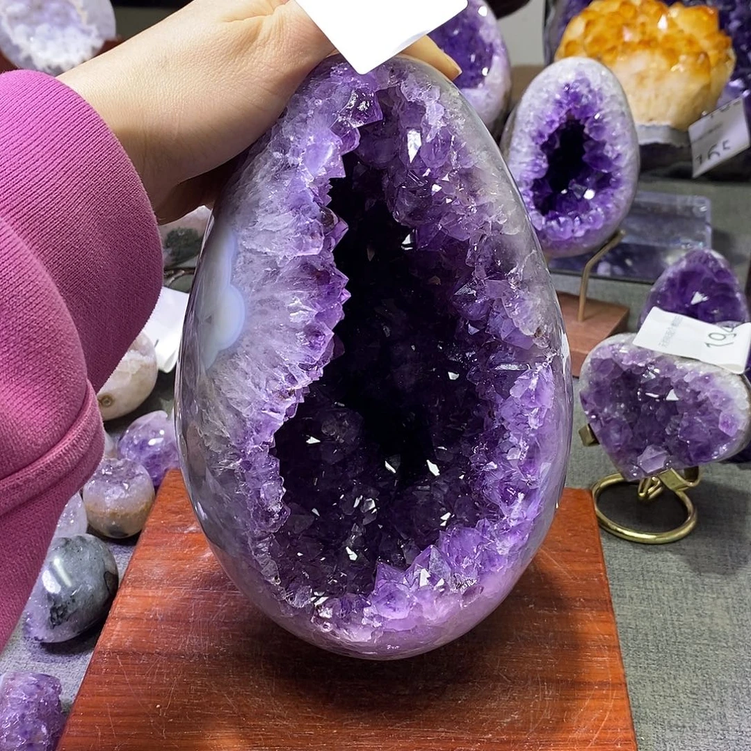 珠宝半成品紫晶未镶嵌