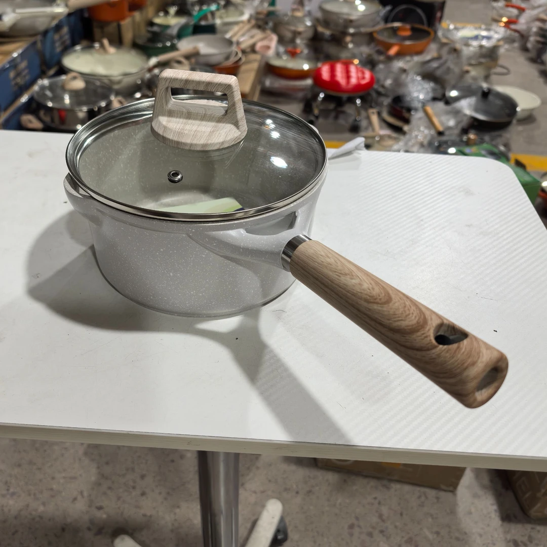 18cm佰丽小卡奶锅撤柜家用不粘锅料理锅宝宝辅食锅微瑕疵介意勿拍