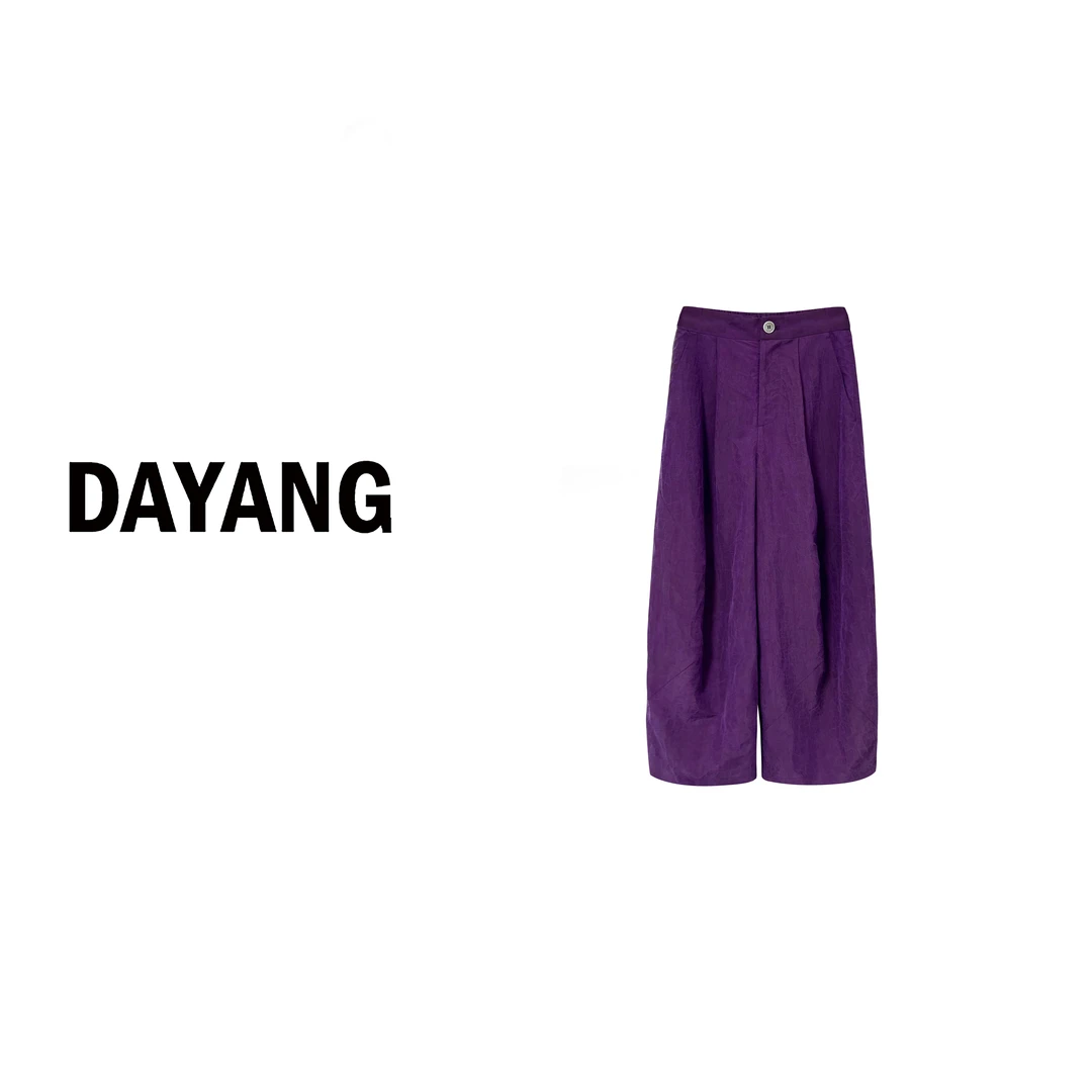 【DAYANG】黑布林2.0 新中式八九分后腰松紧休闲裤