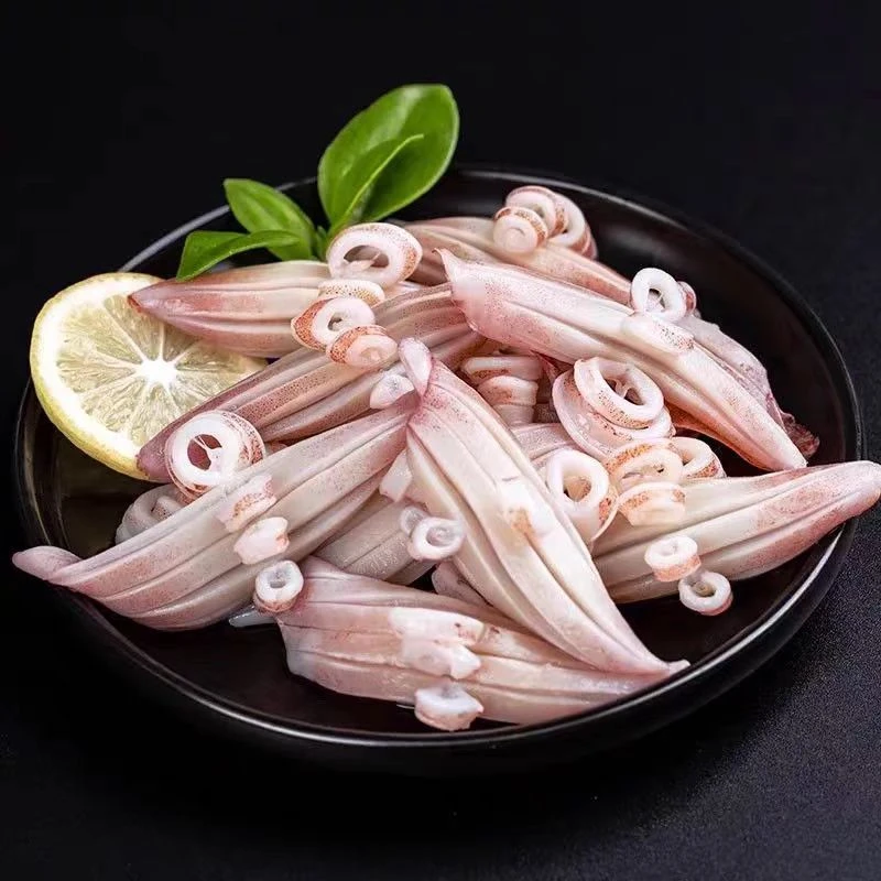 新鲜鱿鱼耳花牛角花冷冻海鲜肉质鲜嫩3包/5包 （500g/包）顺丰包邮