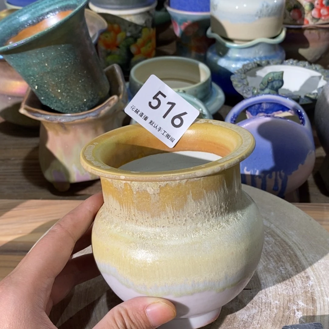 景德镇陶瓷手工花盆