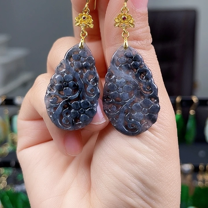 翡翠耳饰未镶嵌饰品