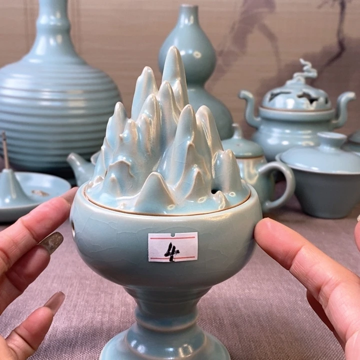 原产地汝瓷香炉位