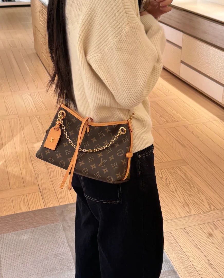 95新 LouisVuitton/路易威登 carryall bb 老花/98新/优选