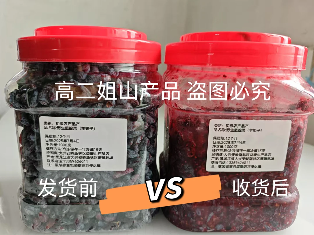 大兴安岭野生都市（野生蓝莓）速冻浆果运输会出汁介意勿拍