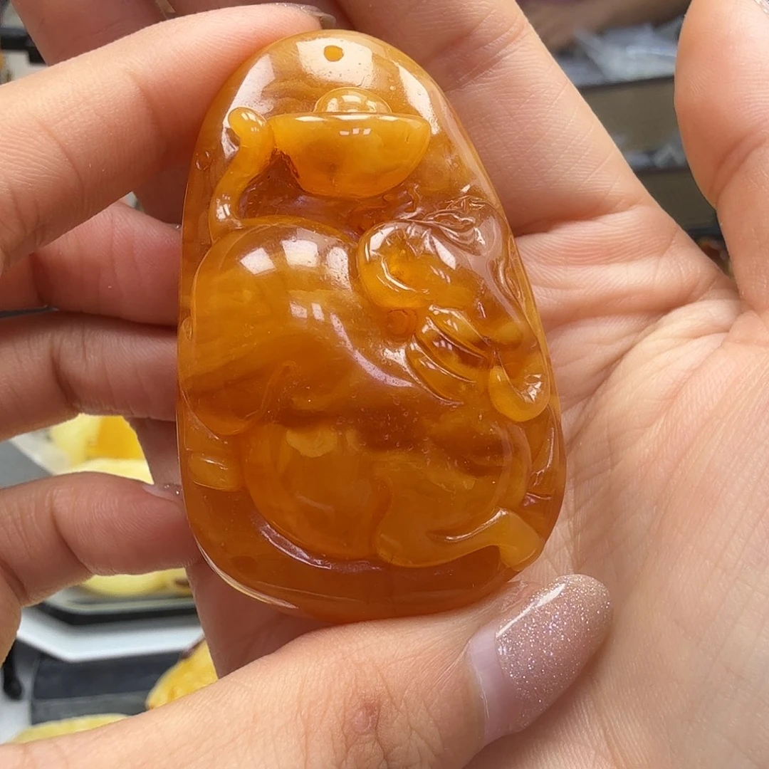 裸石琥珀未镶嵌你好