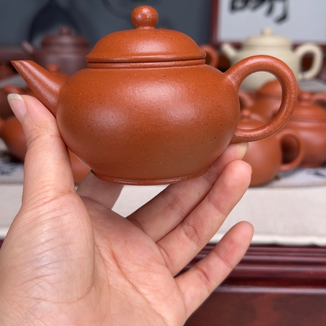 紫砂茶壶宝山红泥160