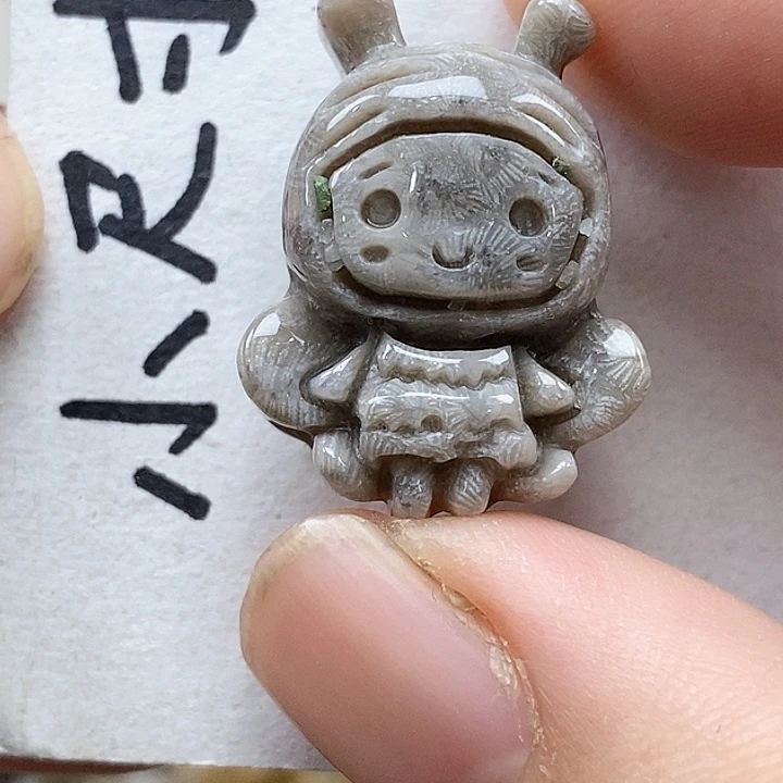 颈饰未镶嵌硅化珊瑚（珊瑚玉）