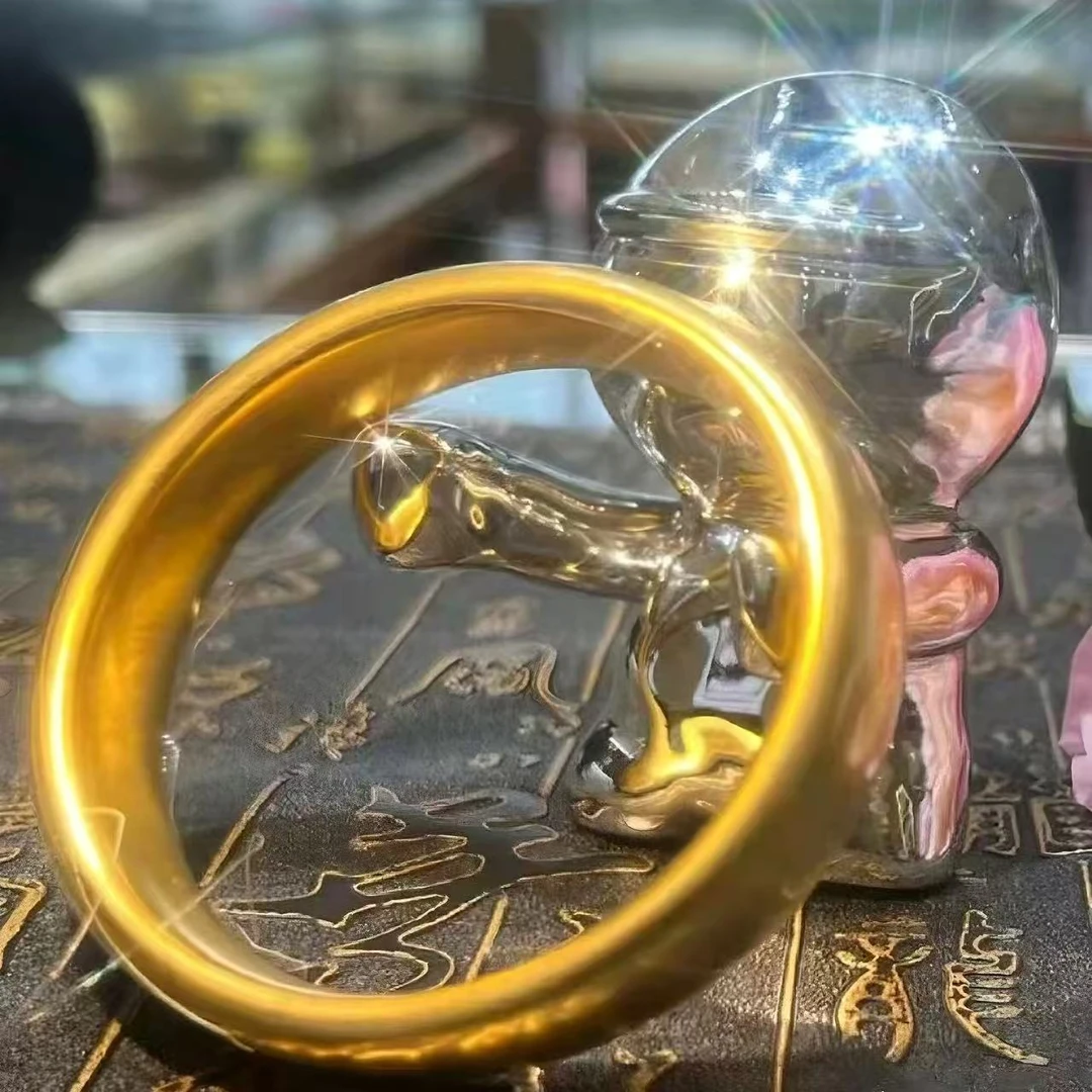 【小玉甄选】圆圆满满厚福正圈合金材质素圈手镯【SSZ15】