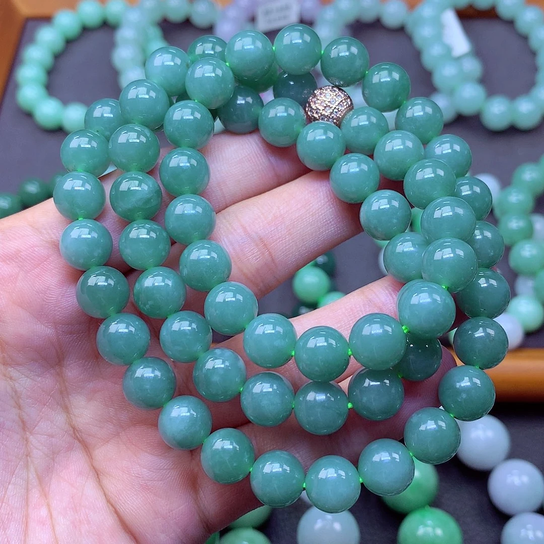 翡翠未镶嵌毛衣链