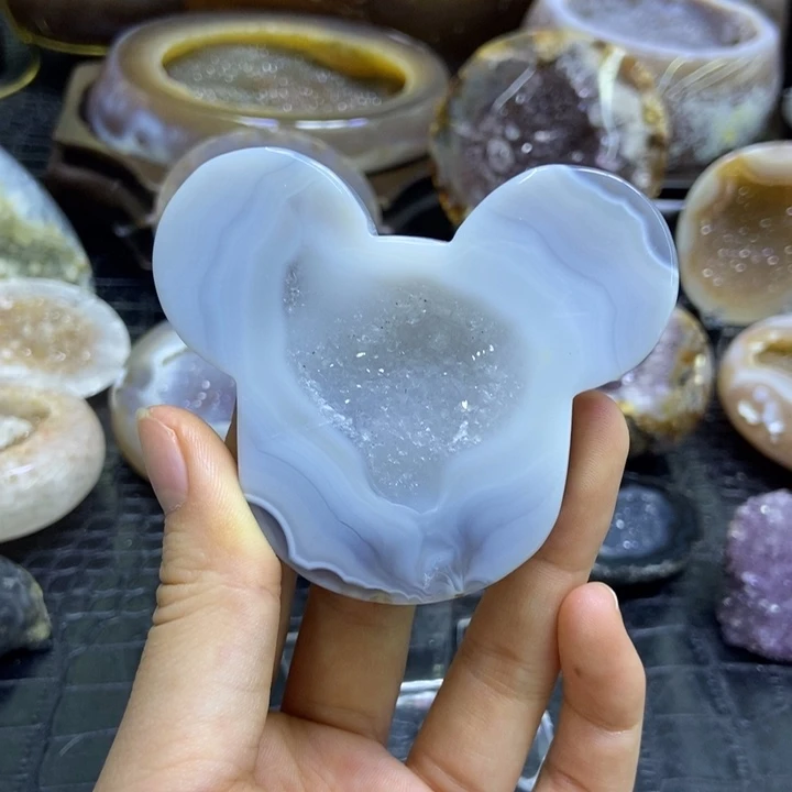 珠宝半成品水晶未镶嵌米奇