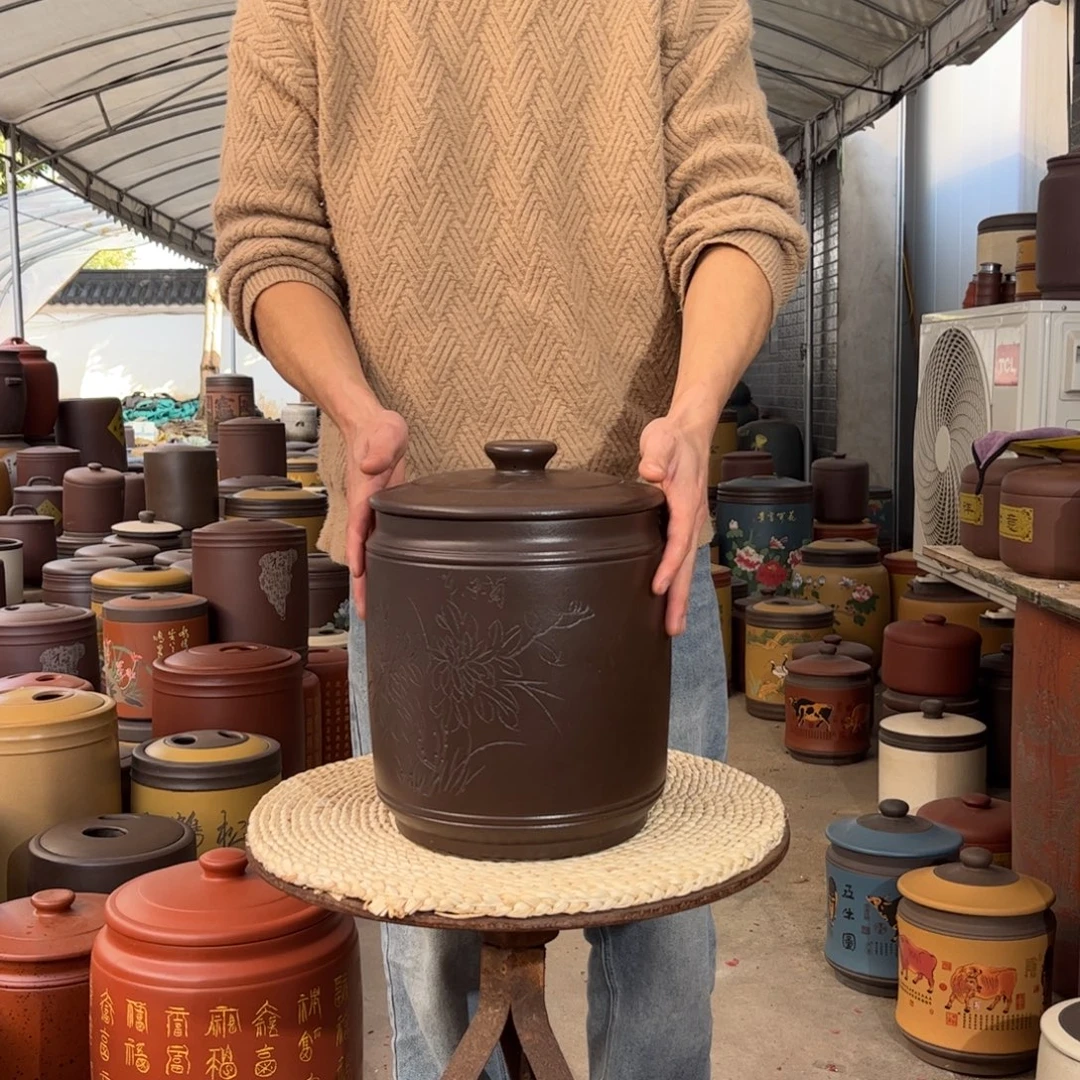 茶叶罐紫砂10 饼茶叶罐