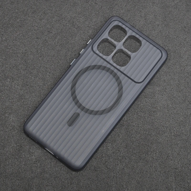 适用红米k70至尊版手机壳磁吸瓦楞磨砂k70透明k70pro防摔超薄硬壳