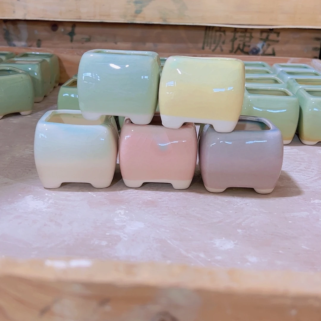 红陶陶瓷花盆当场满12包邮