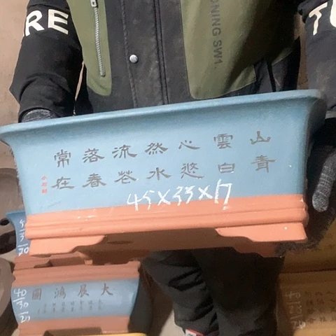 紫砂花盆手工制作