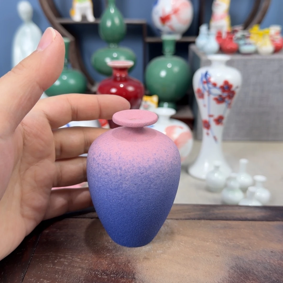 陶瓷手工小花器摆件
