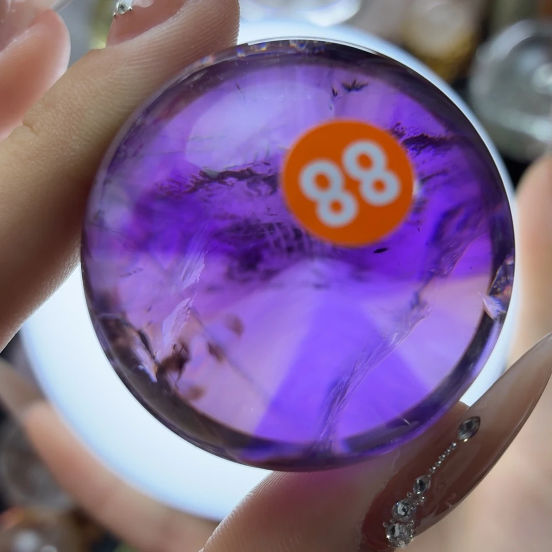 水晶未镶嵌珠宝半成品乌拉圭紫水晶4.04cm