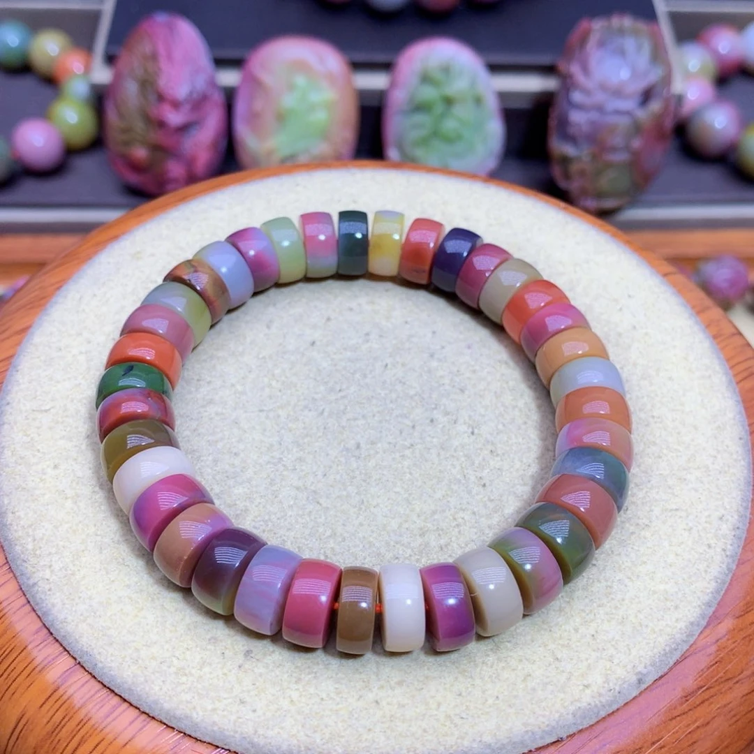 玛瑙手链未镶嵌盐源