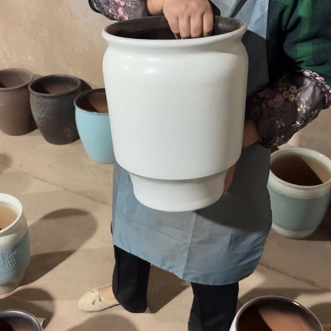 紫砂花盆口24高31一个