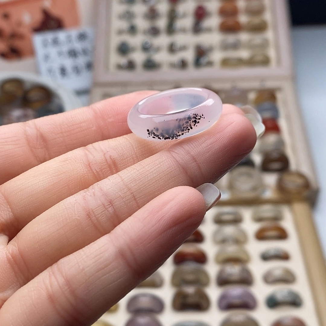 玛瑙/玉髓未镶嵌戒指A 17不退换港18