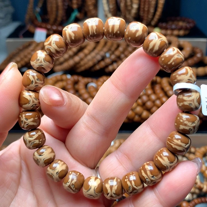 非金属木质紫金鼠10×9实心小鬼脸花鼠老型单圈福利