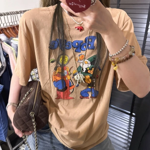 【思含】卡通大力水手印花短袖T