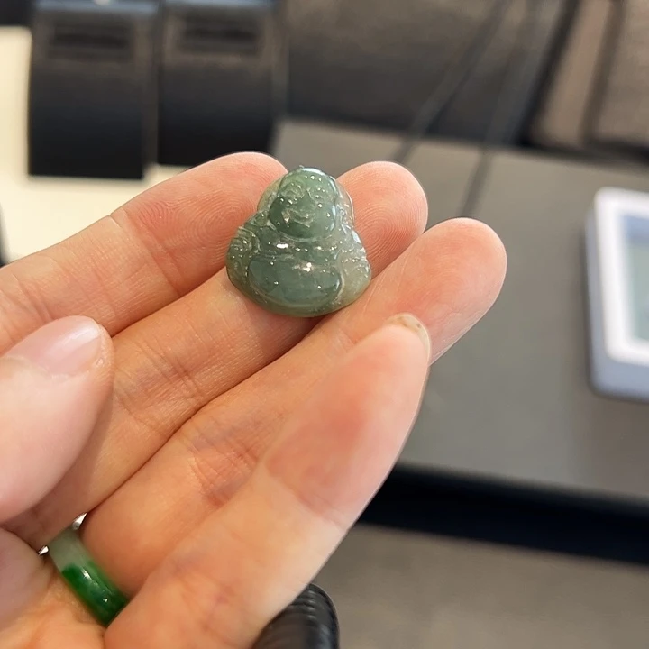 翡翠未镶嵌颈饰晶*天然缅甸翡翠吊坠