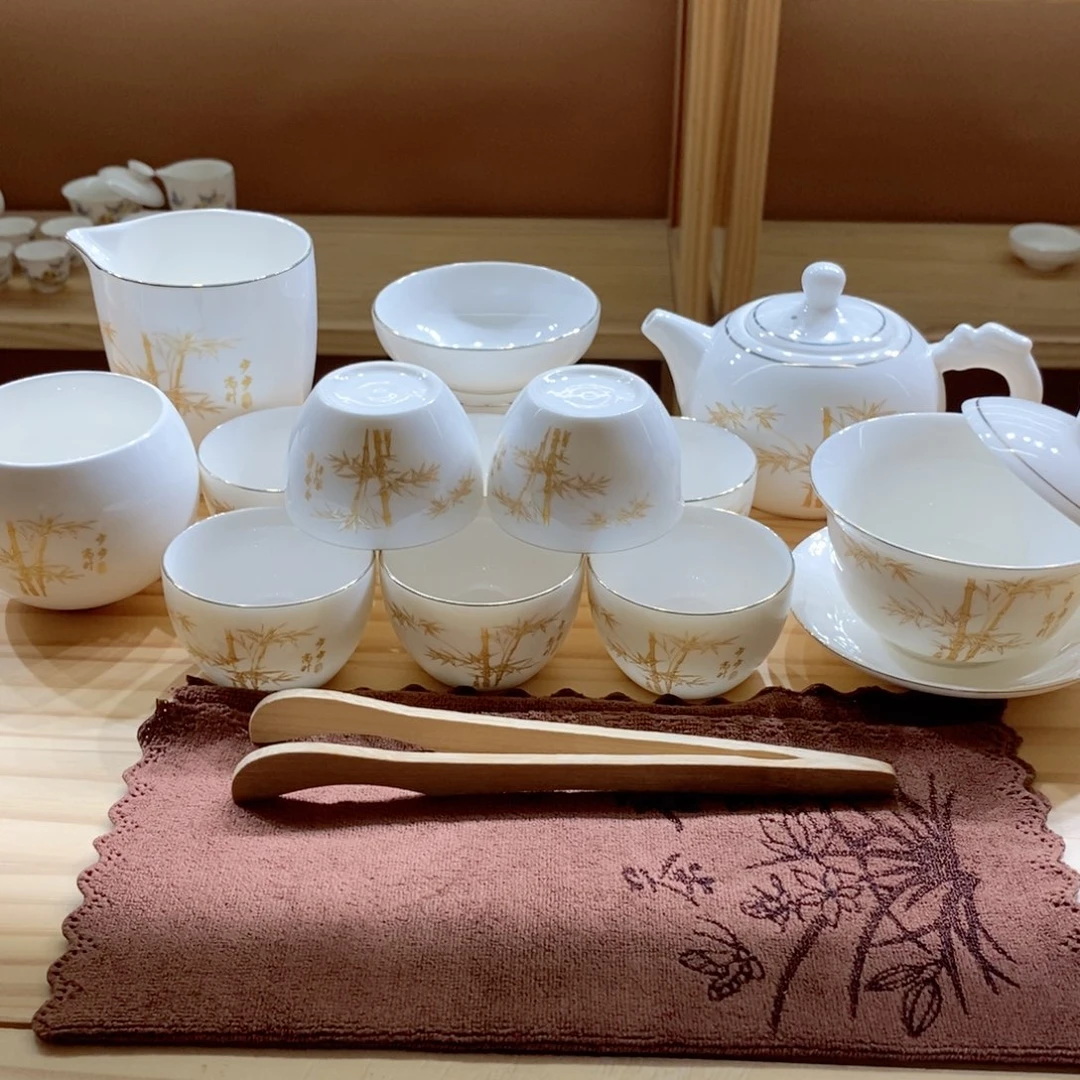 玉瓷居茶具套组步步高升16