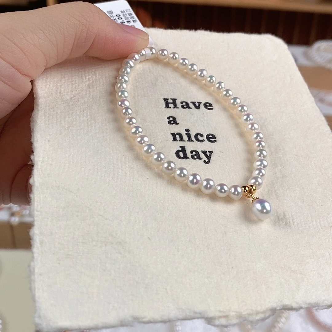 淡水珍珠手绳银S925镶嵌