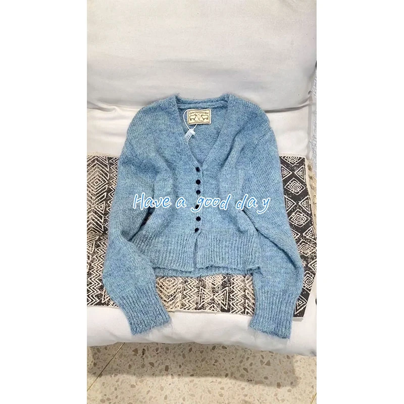 2025春季新款时尚韩系洋气减龄高级感简约显瘦百搭长袖针织衫开衫