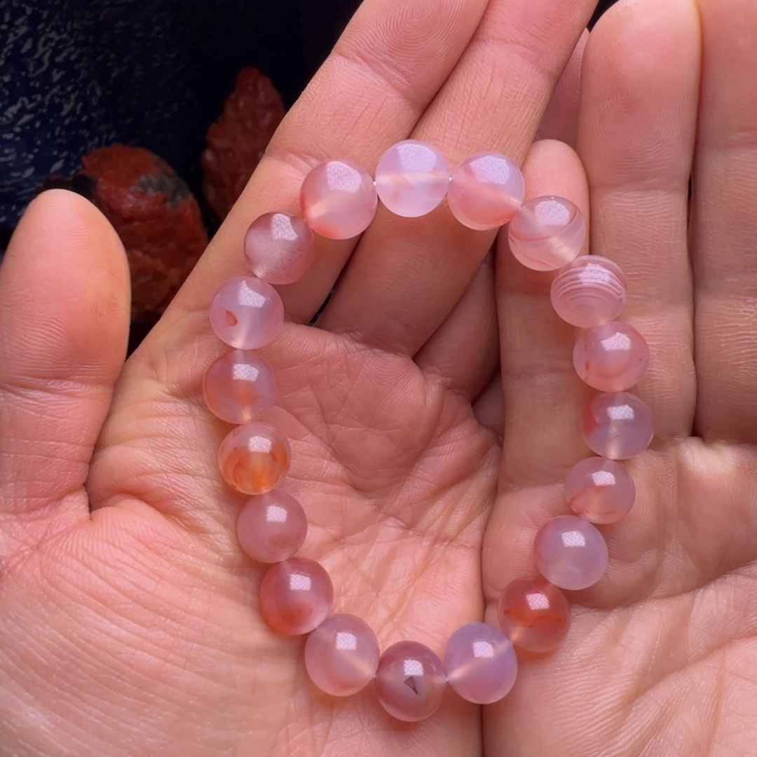 南红玛瑙未镶嵌手链