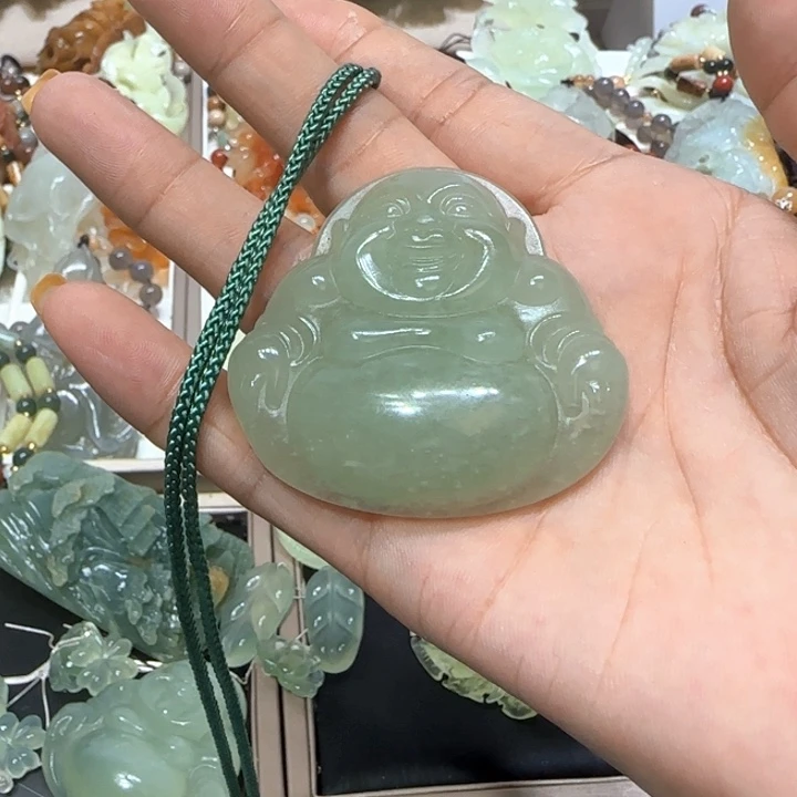 蛇纹石玉未镶嵌吊坠