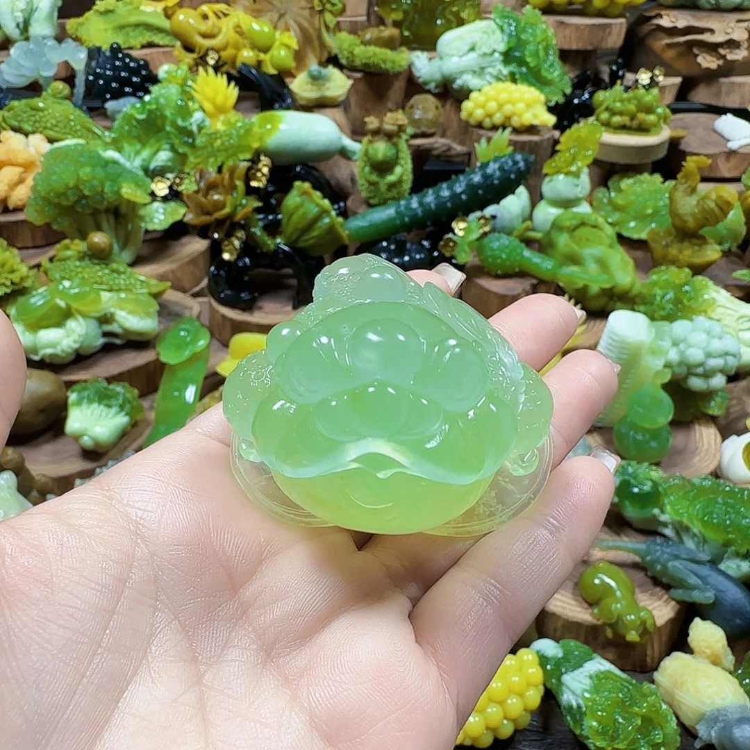 蛇纹石玉未镶嵌手把