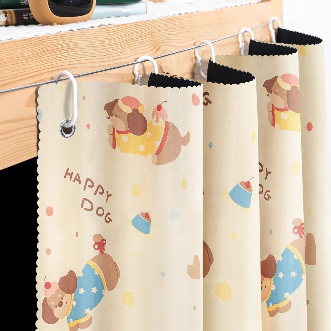 宿舍床帘100%强遮光学生寝室上铺男下铺女隐私遮挡帘围帘下床布帘