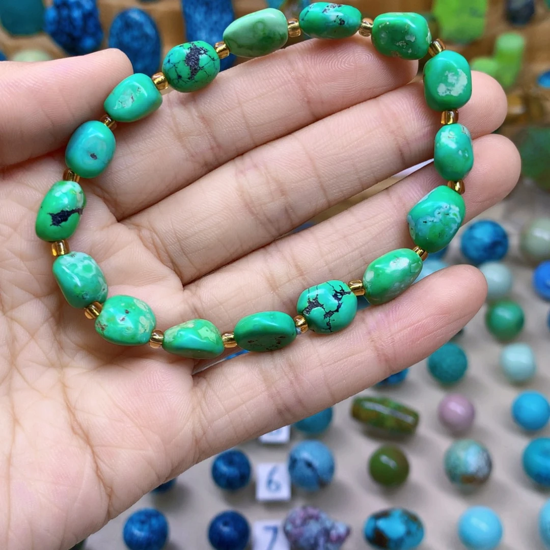 绿松石未镶嵌三彩随行